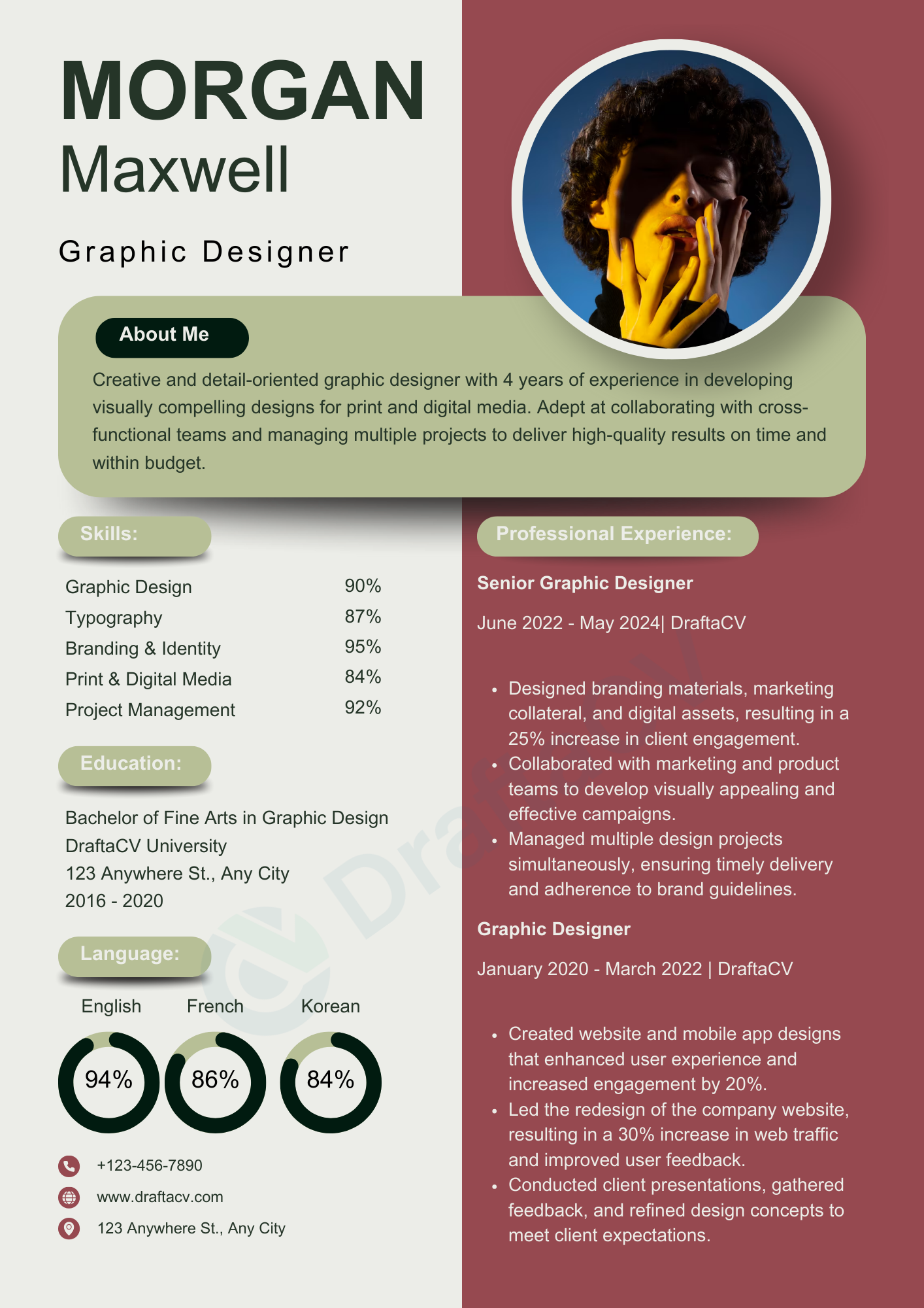 Creative Resume Sample 2